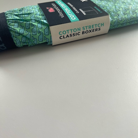 Vineyard Vines Mens Stretch Cotton Boxers Whale Print Underwear 5” inseam - Picture 6 of 7